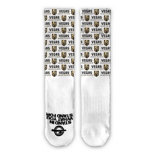 Vegas Golden Knights Primary Wordmark Pattern Lifestyle - Vegas Team Store