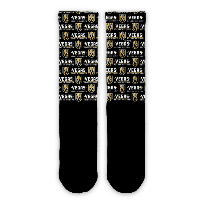 Vegas Golden Knights Primary Wordmark Pattern Lifestyle - Vegas Team Store