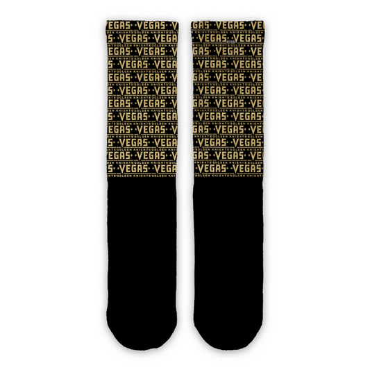 Vegas Golden Knights Wordmark Pattern Lifestyle - Vegas Team Store