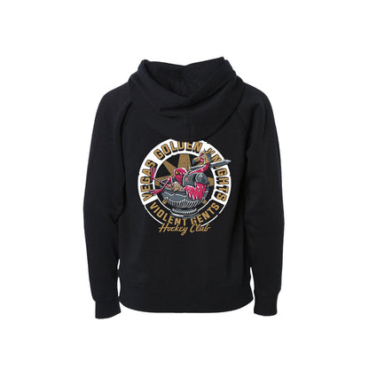 Vegas Golden Knights Youth Flamingo Knight Full-Zip Hoodie