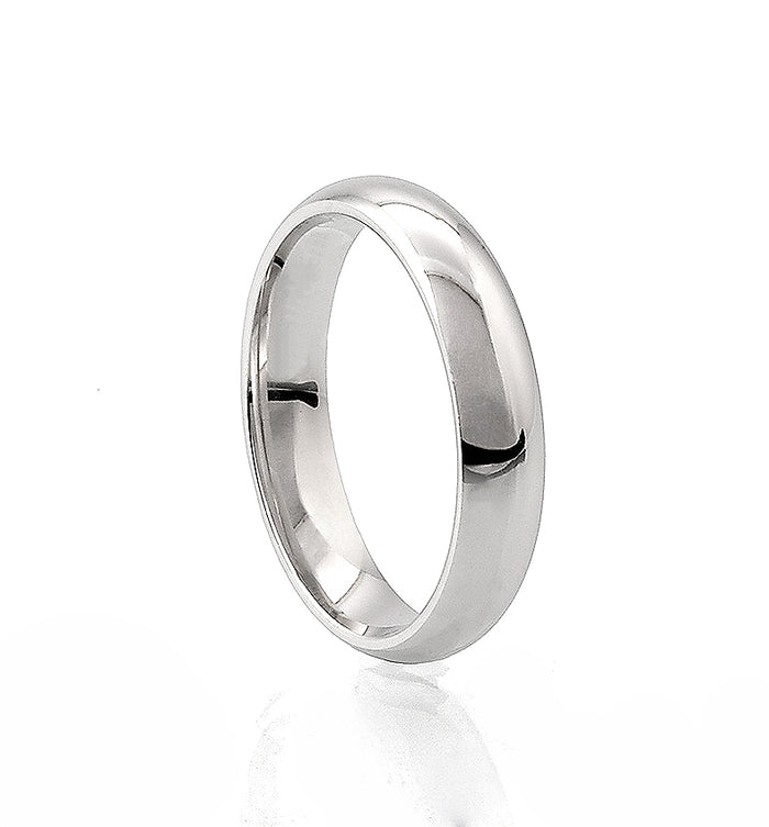 Vigsel/Förlovningsring Herr Silverring, 5 mm, Kupad | 925 silver