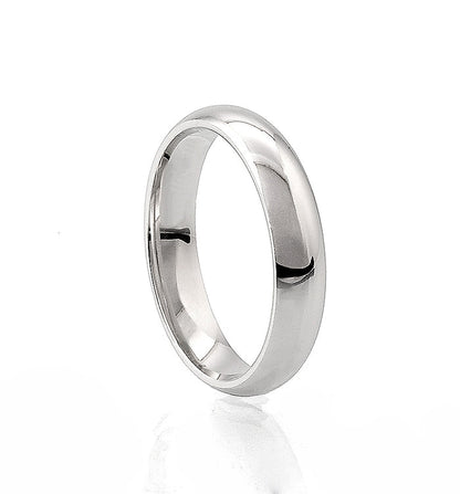 Vigsel/Förlovningsring Herr Silverring, 5 mm, Kupad | 925 silver