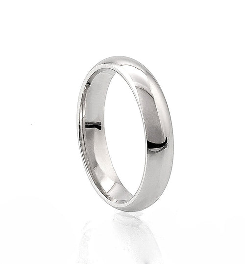 Vigsel/Förlovningsring Herr Silverring, 5 mm, Kupad | 925 silver