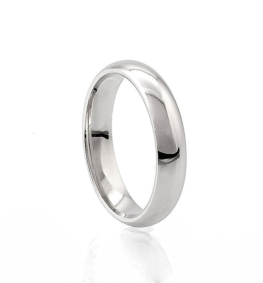 Vigsel/Förlovningsring Herr Silverring, 5 mm, Kupad | 925 silver