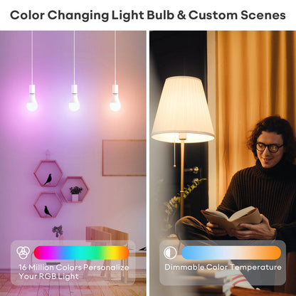 VOCOlinc SmartGlow 60W WiFi RGBCW Ambiance LED Light Bulb-L4 1Pack