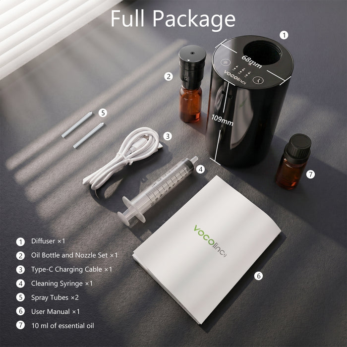 VOCOlinc Waterless Diffuser for Essential Oil Starter Kit