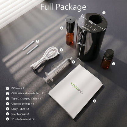 VOCOlinc Waterless Diffuser for Essential Oil Starter Kit