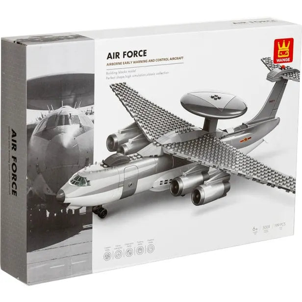 Wange Bricks Air Force: Airborne Early Warning Control Aircraft Brick Toy