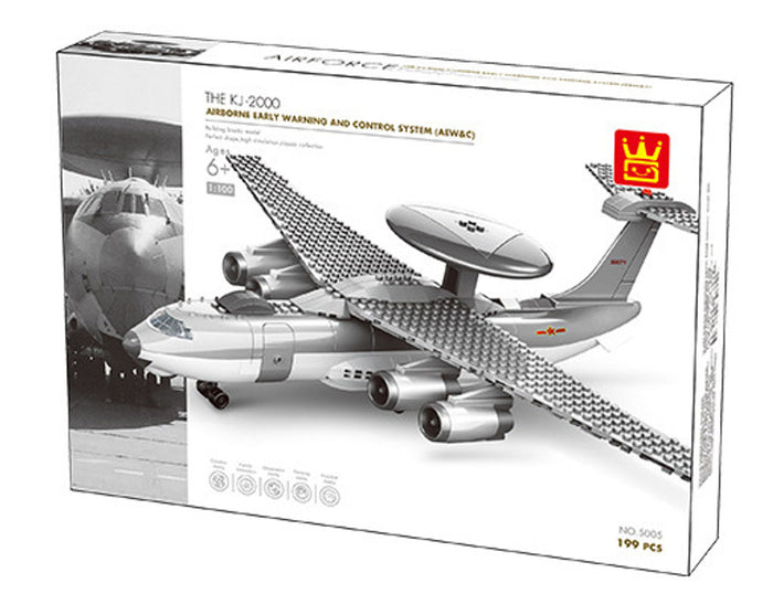 Wange Bricks Air Force: Airborne Early Warning Control Aircraft Brick Toy