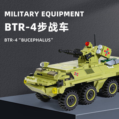Wange Bricks: BTR-4 Bucephalus Armored Transporter- Brick Toy - Kryptonite Character Store