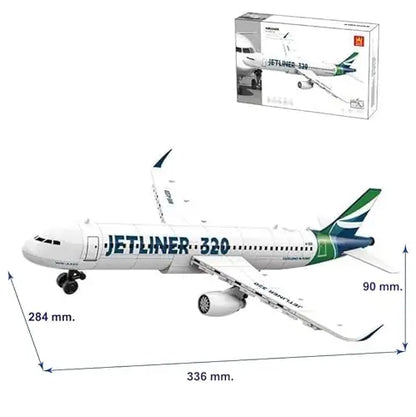 Wange Bricks: Commercial Jetliner 320 Plane Aircraft Brick Toy