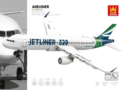 Wange Bricks: Commercial Jetliner 320 Plane Aircraft Brick Toy