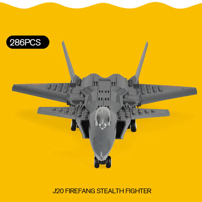 Wange Bricks: J20 Heavy Stealth Fighter Aircraft Brick Toy