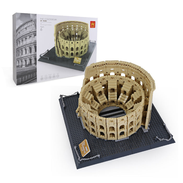 Wange Bricks: MOC Architecture Italy Rome Colosseum Brick Toy Figure