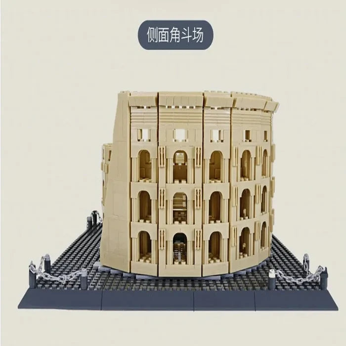 Wange Bricks: MOC Architecture Italy Rome Colosseum Brick Toy Figure
