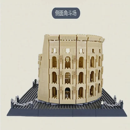 Wange Bricks: MOC Architecture Italy Rome Colosseum Brick Toy Figure