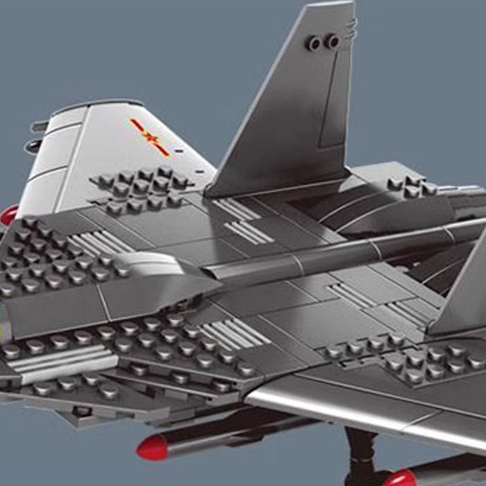 Wange Bricks: The Shenyang J15 Flying Shark Carrier-based Fighter Aircraft Brick Toy