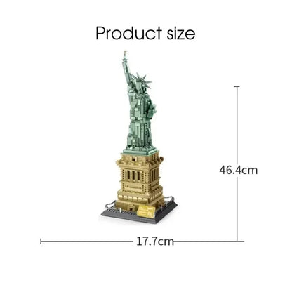 Wange Bricks: The Statue of Liberty Bricks Modular Model Toy Figure