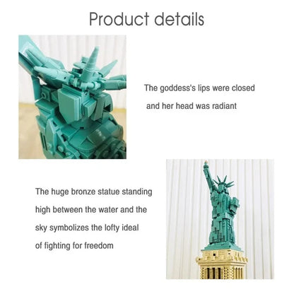 Wange Bricks: The Statue of Liberty Bricks Modular Model Toy Figure