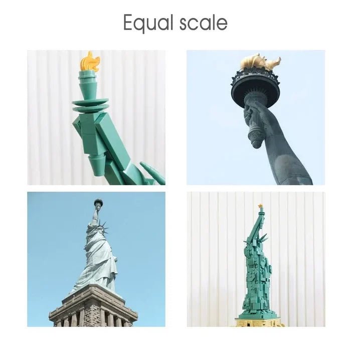 Wange Bricks: The Statue of Liberty Bricks Modular Model Toy Figure