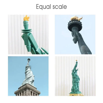 Wange Bricks: The Statue of Liberty Bricks Modular Model Toy Figure