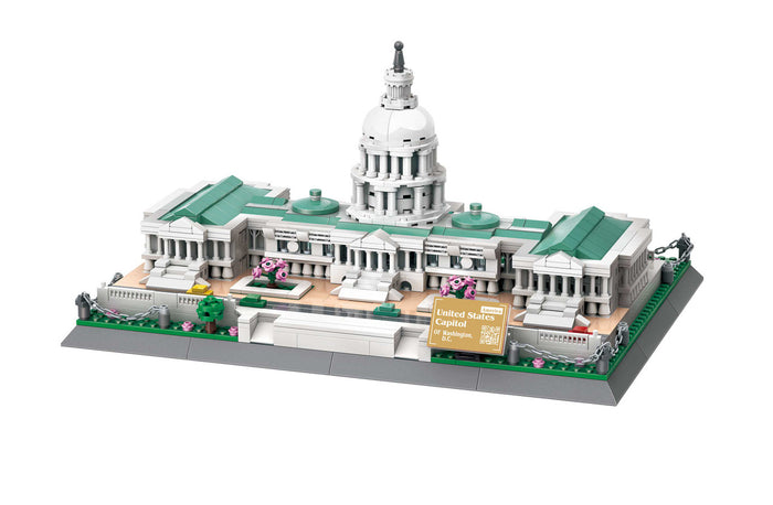 Wange Bricks: The USA Capitol Building Bricks Modular Model Toy Figure