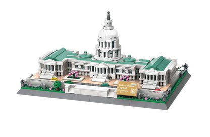 Wange Bricks: The USA Capitol Building Bricks Modular Model Toy Figure