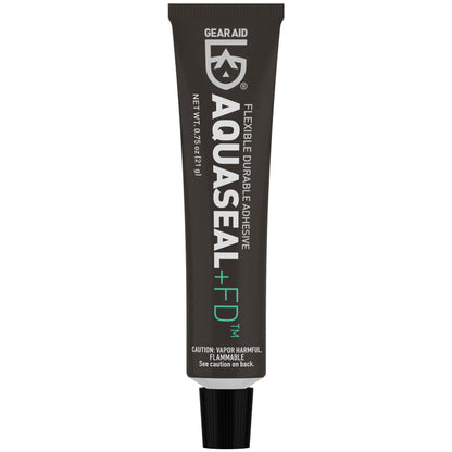 Repair all types of gear failures with Aquaseal FD. It’s a clear, waterproof urethane adhesive that comes in a handy 0.75 oz tube. After it cures, it becomes a flexible, rubber glue that is ideal for fixing outdoor gear that’s in constant motion. It also offers excellent abrasion resistance. Fix it with Aquaseal FD. It’s also useful as a seam sealer. Don’t let rips, tears, and holes stop you. Patch it up with the all-purpose Aquaseal FD and stay dry.