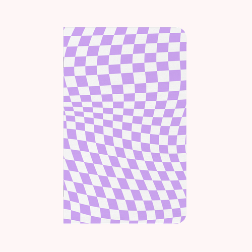 Wavy Checkerboard Lavender