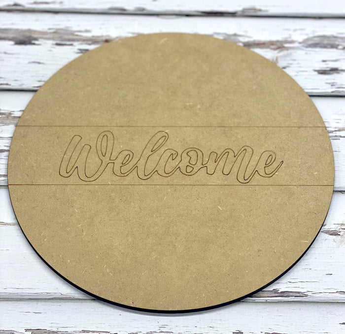 Welcome Sign Round