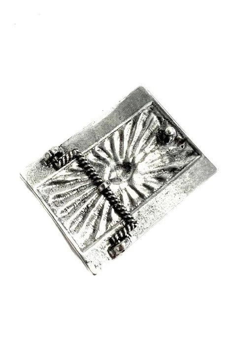 Western Turquoise Concho Belt Buckle
