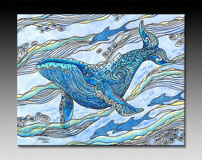 Whale Watch Ceramic Tile