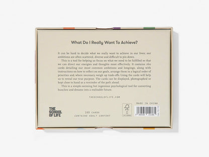 What Do I Really Want To Achieve? Goal Setting Cards