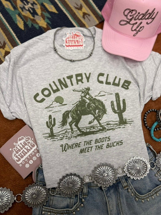 Where The Boots Meet The Bucks Graphic TeeLight AshS