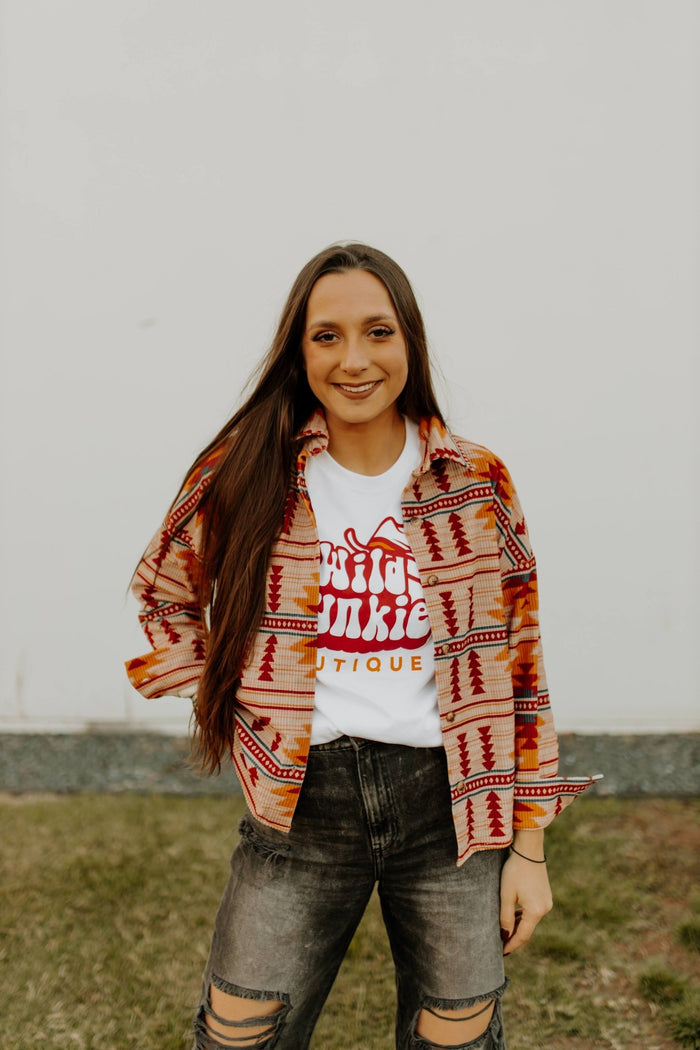 Wild Junkie Graphic Logo TeeWhiteS