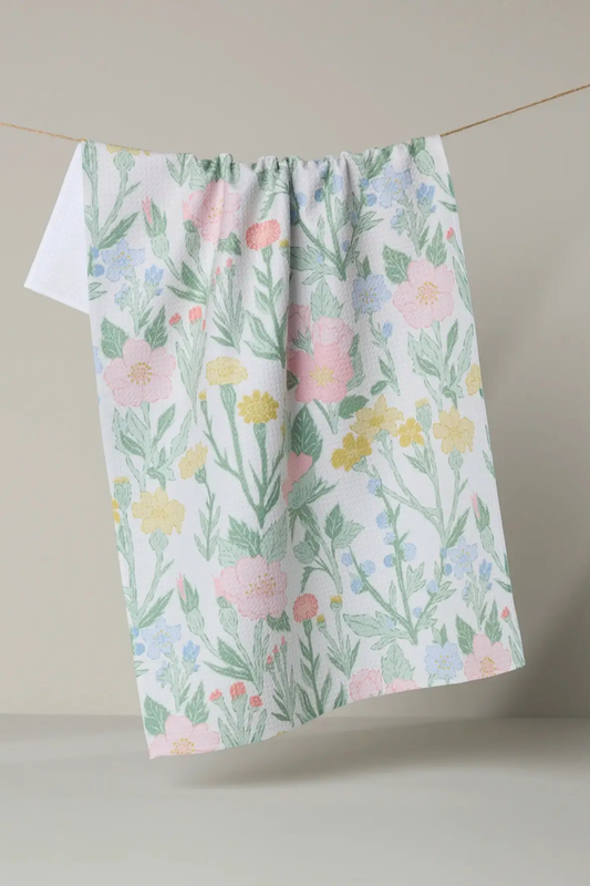 Wildflowers In Bloom Tea Towel