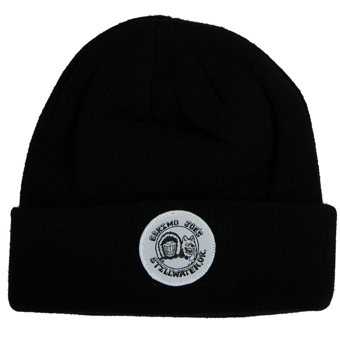 WOVEN LABEL PATCH KNIT HAT - WLKH