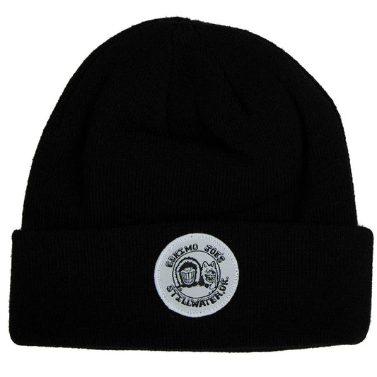 WOVEN LABEL PATCH KNIT HAT - WLKH