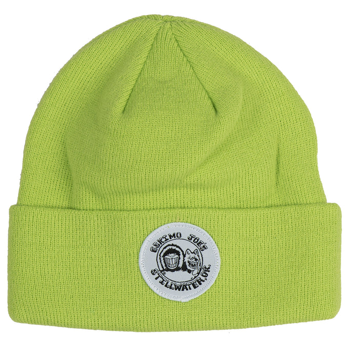 WOVEN LABEL PATCH KNIT HAT - WLKH