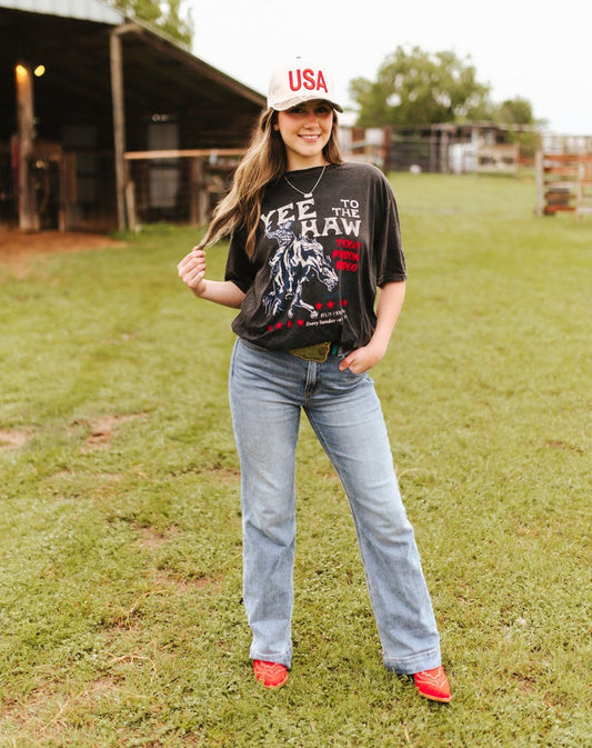 Yee To The Haw Oversized Graphic TeeS