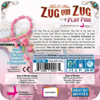 Zug um Zug Play Pink - Sonderzüge für Zug um Zug Fans